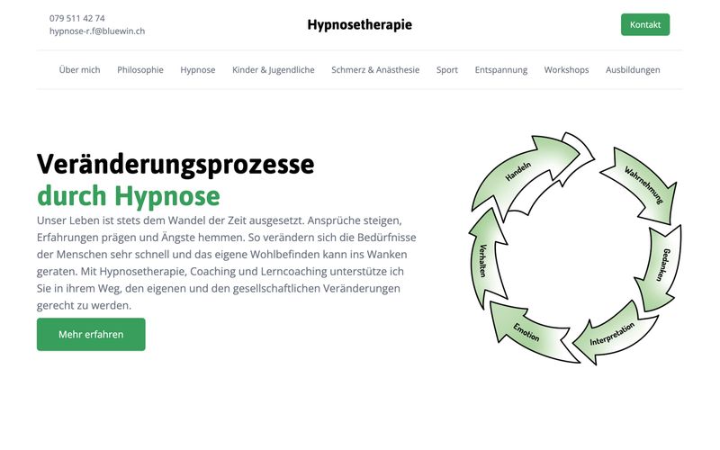 Website für rf-hypnose.ch