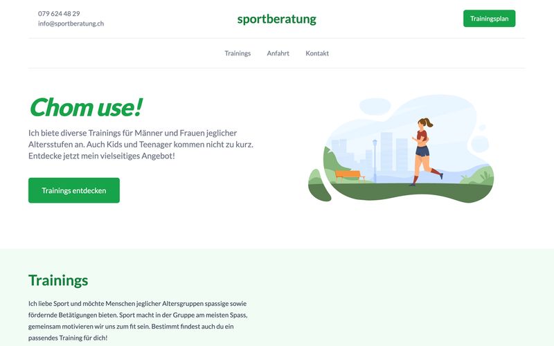 Website für sportberatung.ch